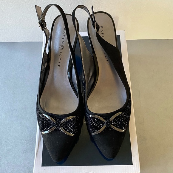 ELEGAN KAREN SCOTT OPEN HEEL SHOES SIZE 9 - Picture 1 of 8